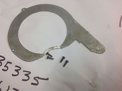 Ridgid 35335 Back Plate w/4 Screws Part for 358 Ratchet Tube Bender. USED