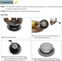 Tip-Toe Bathtub Drain Kit with Two-Hole Overflow Standard, Brushed Nickel