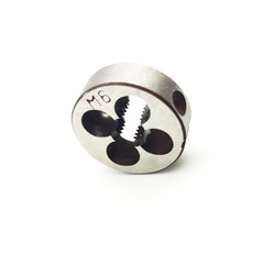 M6 x 1.0 Metric Hand Thread Die 1.0mm Pitch 1 Round Right Hand Tool Set