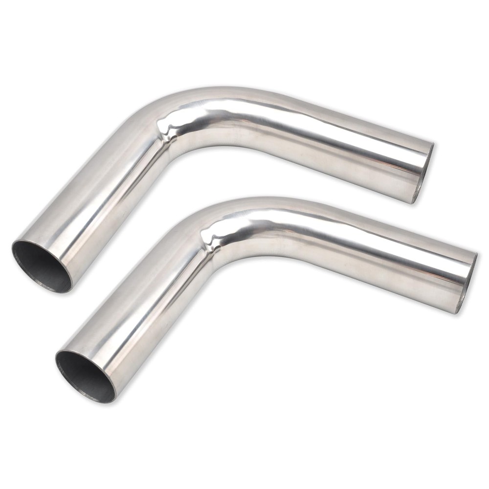 BIGREAT OD 2.25&rdquo; Inch (57MM) 90 Degree Bend OD：2.25&rdquo;-90 Degree-2PC, Silver
