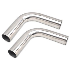 BIGREAT OD 2.25&rdquo; Inch (57MM) 90 Degree Bend OD：2.25&rdquo;-90 Degree-2PC, Silver