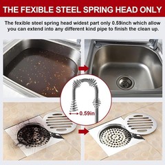 35ft Heavy Duty Drain Snake &ndash; Manual & Drill Adapter for Effortless Clog Removal