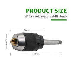 1/8&Prime;-5/8&Prime; Heavy Duty MT2 Shank Lathe Keyless Drill Chuck Special Titanium Jaws