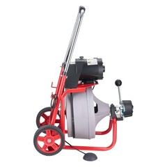 VEVOR Drain Cleaner Machine 100FT x 3/8 Inch Auto Feed with Wheels & 8 Cutters