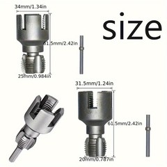 Integrated Internal & External Pipe Threader, PVC Kit 1/2&Prime; & 3/4&Prime;