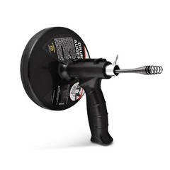 [SU3247] 15 ft. Drum Auger Steel Plumbing Drain Snake with Drain Cleaning Cable