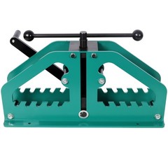 Manual Tube Roller Bender Pipe Rolling Machine for Round Square Tube Green