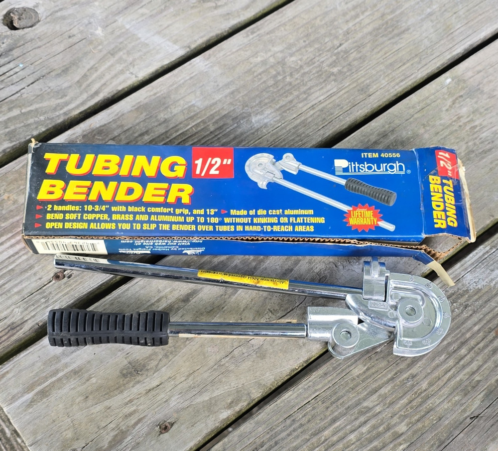Pittsburgh 1/2 Tubing Bender for Copper Brass Aluminum Model 40556