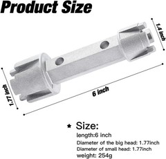 Effortless Tub Drain Removal Tool &ndash; 2000cm Torque & Corrosion Resistant Design