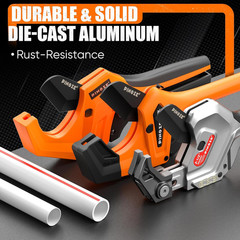 PINOZE PVC Pipe Cutter &ndash; 3 Inch Max Opening, 3&Prime; Orange