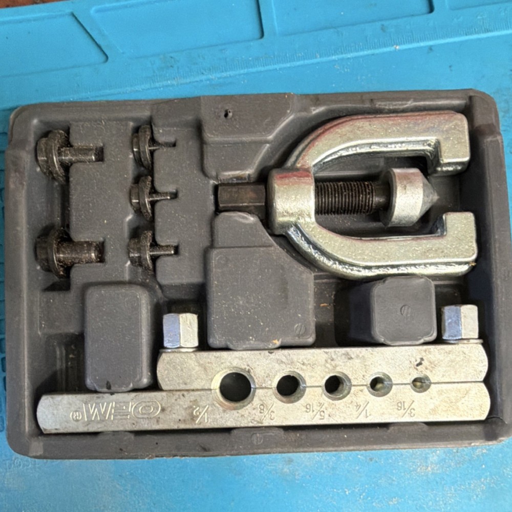 OEM Flaring Tool Kit for 3/16, 1/4, 5/16, 3/8, 1/2 in Pipe Sizes