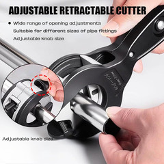 Ratcheting Tubing Cutters, Tubing Cutter 5/16&Prime; to 1 1/8&Prime;, 2 in 1-360&deg; Close Quar