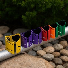 Drkerr 6Piece Magnetic Metal Pipe Cutting Guide Kit &ndash; (Includes Sizes: 1-5/8&Prime;&hellip;