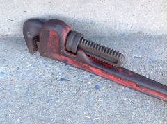 RIDGID 18&Prime; Heavy Duty Pipe Wrench The Ridge Tool Co. USA Excellent Operating Con