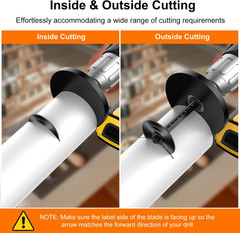 Inside Pipe Cutter for PVC Pipe, Cutter Tool Set with Scale &ndash; Adjustable Depth G