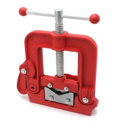 Heavy Duty Cast Iron Forged Hinged Pipe Vice Vise Bench Tube Clamp For 3-12cm
