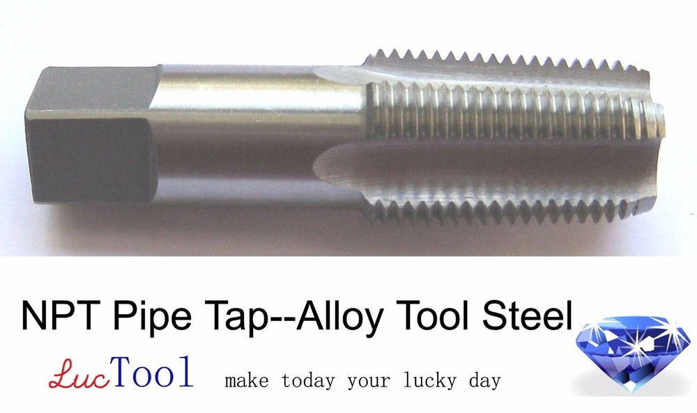 2-11 1/2 NPT Pipe Tap High Carbon Steel 2-11.5 NPT Tap Taper Thread Bright HCS