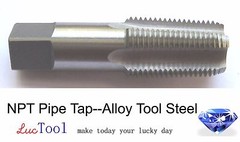 2-11 1/2 NPT Pipe Tap High Carbon Steel 2-11.5 NPT Tap Taper Thread Bright HCS