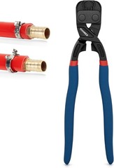 PEX Crimping Tool Kit 2 in 1 Ratchet Pex Clamp Tool W/ Cinch & Removal Function