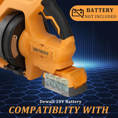 Cordless Drain Auger Compatible with Dewalt 20V Battery, 24 FT Replaceable Auto-