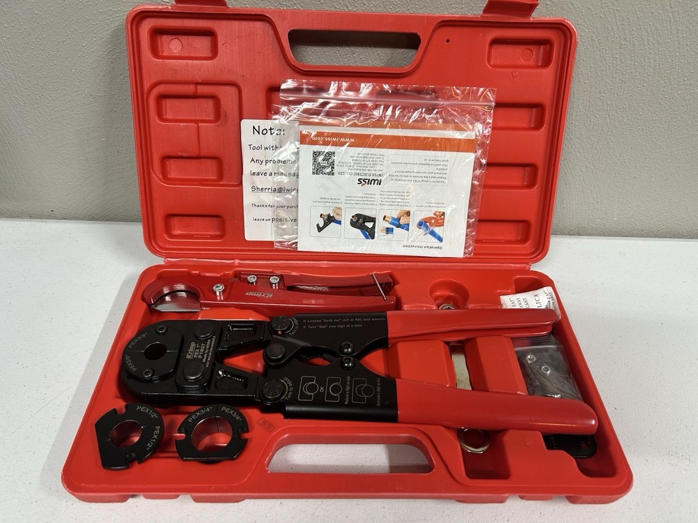 Icrimp Pex Pipe Crimping Tool Kit with Cutter & Gauge &ndash; ASTM F1807 Compliant