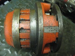 Ridgid 12R 2&Prime; Die Head Ratchet Hand Pipe Threader 700 Power Drive