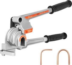 3-in-1 Tube Bender 1/4 3/8 1/2 OD Manual 180&deg; Pipe Bending Tool HVAC