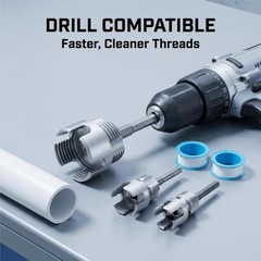 PVC Pipe er Kit, 3PCS Internal & External Pipe ing Tool Set for 1/2&Prime;, 3/4&Prime;, 1&hellip;