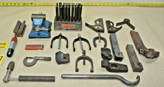20 pcs. Vacu Vise, Sm Micrometer, Transfer punch set, Clamps Machine Shop Tools