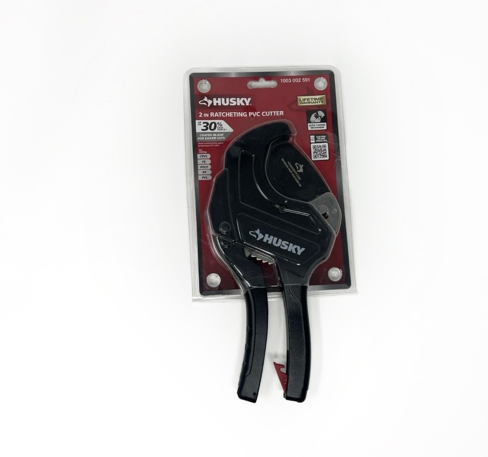 Husky 2 in. Ratcheting PVC Cutter 16PL0805