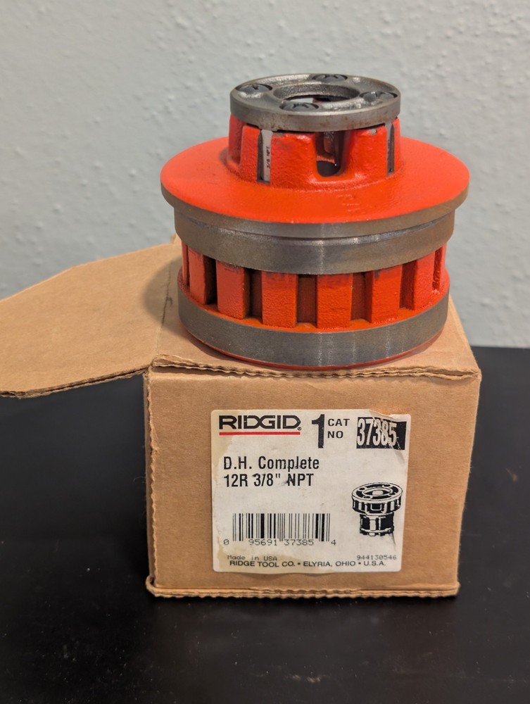 Ridgid 37385 3/8&Prime; Manual Handheld Threader Die Head Assembly 12-R