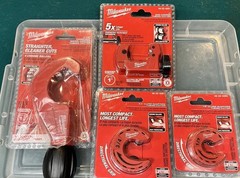Milwaukee Tubing Cutters Lot &ndash; Straight, Mini, Directional Cutters &bull; New In Box!