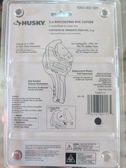 Husky Husky 2 in. Ratcheting PVC Cutter