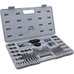 60-Pc Master Tap and Die Set &ndash; Include SAE Inch Size #4 to 1/2&rdquo; and Metric Si&hellip;