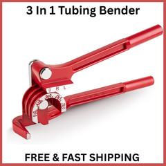 3 in 1 Tubing Bender, 0-180 Degrees Tube Bender Manual Pipe Bender Tool for 1/4
