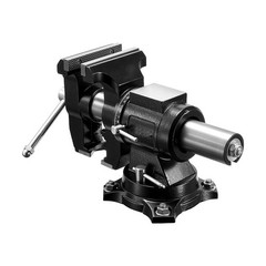 Heavy Duty Bench Vise, 5.5&Prime; Jaw Width, Double Swivel Rotating Multi &ndash; Purpose