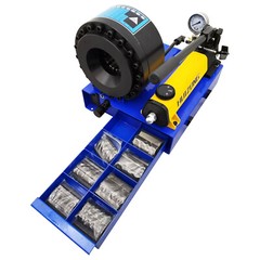 220V Manual High-pressure Pipe Shrinking Machine Mold Pipe Press Hose Crimper 1&Prime;