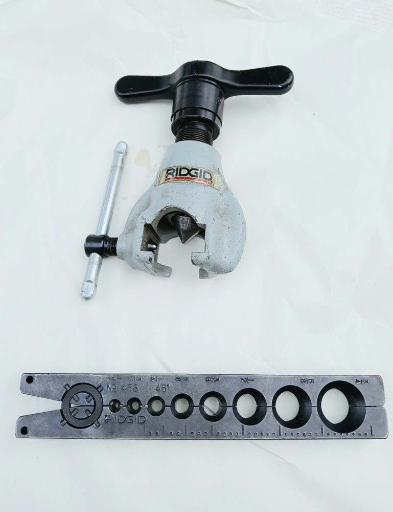Ridgid 41285 model 375 458R Ratchet Flaring Tool 37 Degrees Sae Flares
