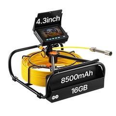 VEVOR Sewer Camera Pipe Inspection Camera 50M / 164FT Cable 4.3 In. LCD Monitor