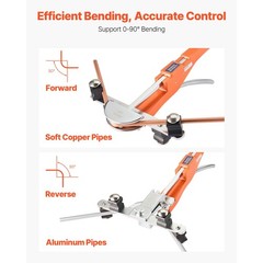 Uimoso Ratcheting Tube Bender Kit 1/4-7/8 Inch with Forward and Reverse Options