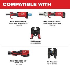 Milwaukee Tool 49-16-2650Bx 1/2&Prime; Ips-P Pivoting Press Ring For M18 & M12 Force