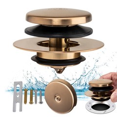 Champagne Bronze Universal Tub Drain Tip Toe Tub Conversion Kit Assembly, Art&hellip;