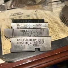 Ridgid 1&Prime;-2&Prime; bevel dies 37-1/2 degree 50960