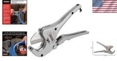 Heavy-Duty RC-1625 Aluminum Ratcheting Pipe Cutter for Plastic Tubing &ndash; Silver