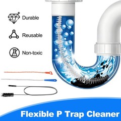P Trap Cleaner Set,3 IN 1 P Trap Brush