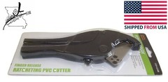 Pittsburgh PVC Cutter 1 5/8&Prime; Ratcheting Finger Release Aluminum Frame Stainless