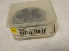 Interstate 2pk 1/2-14 NPT x 1-5/8&Prime; Hex Carbon Steel Hex Pipe Die 365-0021