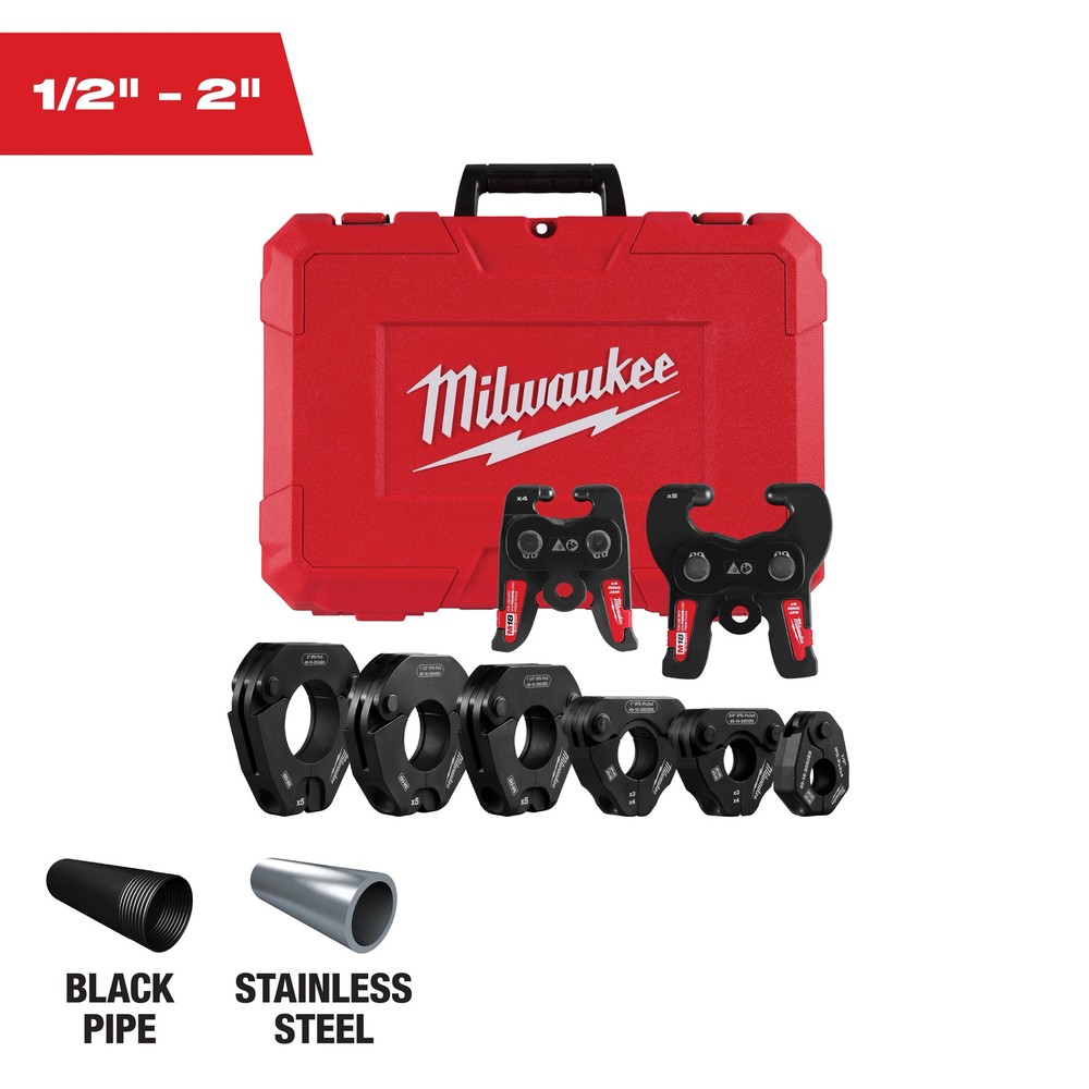 Milwaukee 49-16-2697X 1/2-2&Prime; IPS-P Pivoting Press Ring Kit for M18