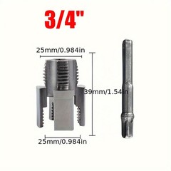 PVC Pipe Threader Cutting Kit Integrated Internal & External Pipe Threading-Tool