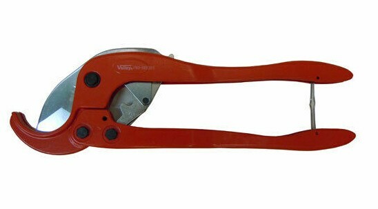 2-1/2&Prime; Pvc Pipe Cutter Ratcheting Type Cuts Rigid / Flexible Polyethylene Pipe